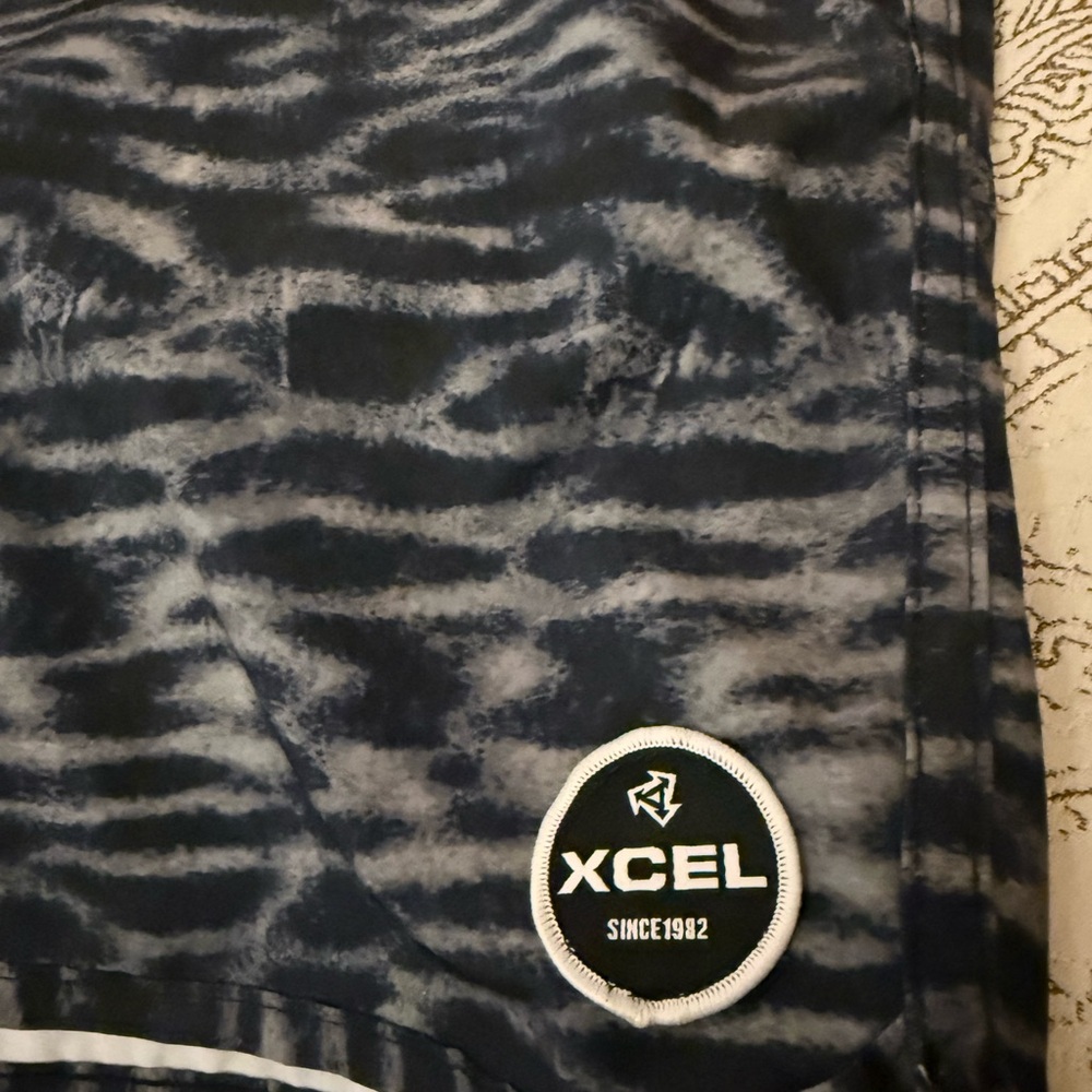 XCEL Men's Athletic Shorts - Navy and White